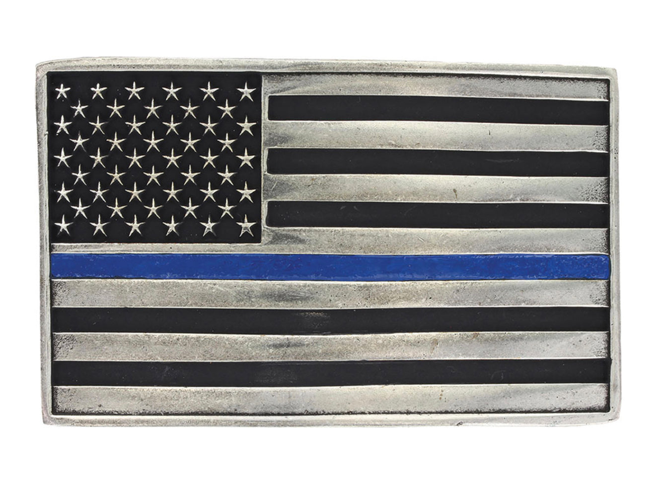 Stand Behind the Blue Line Belt Buckle