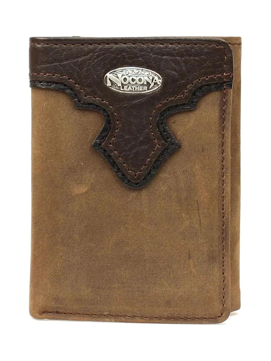 Nocona emblem tri-fold wallet