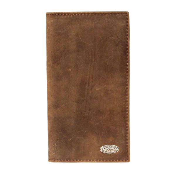 Nocona Smooth Brown Leather Rodeo Wallet