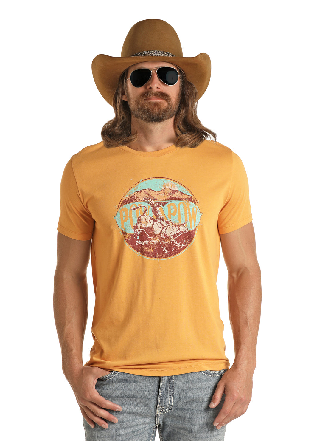 Final Sale ✨ PowPow Bullrider Gold Men's T-Shirt