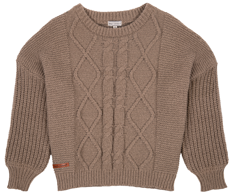 Preppy Sweater Taupe Women's Simply Southern