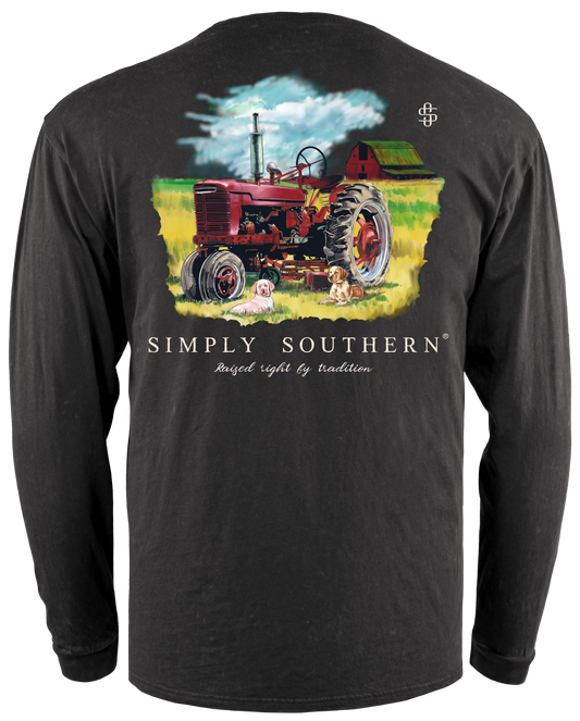Final Sale✨ Tractor Men's Long Sleeve Simply Southern