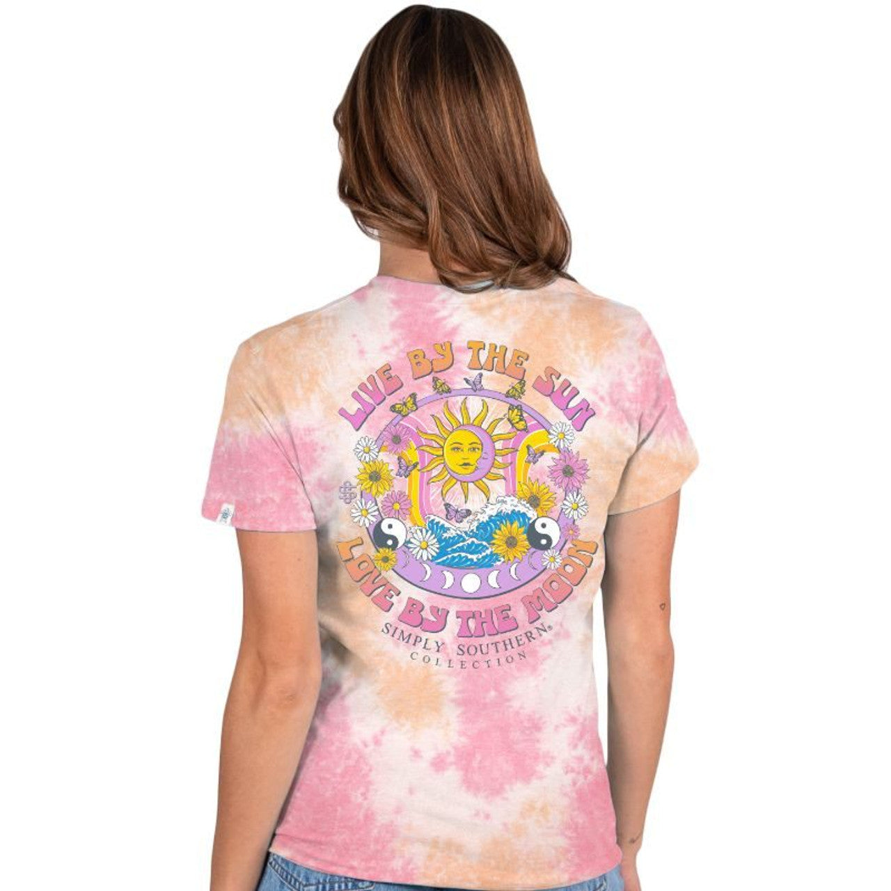 Simply Southern Sunmoon   Live by the Sun  Love by the Moon  Tropic  Women's T-Shirt  SS-SUNMOON-TROPIC