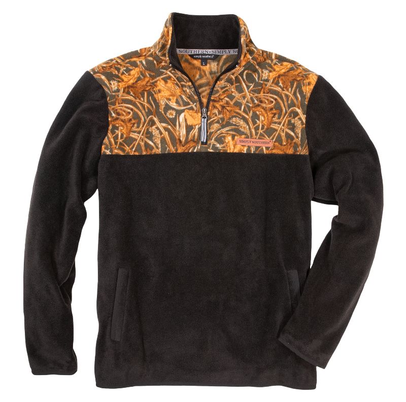 Final Sale ✨Simply Southern Men's Camo Fleece Pullover