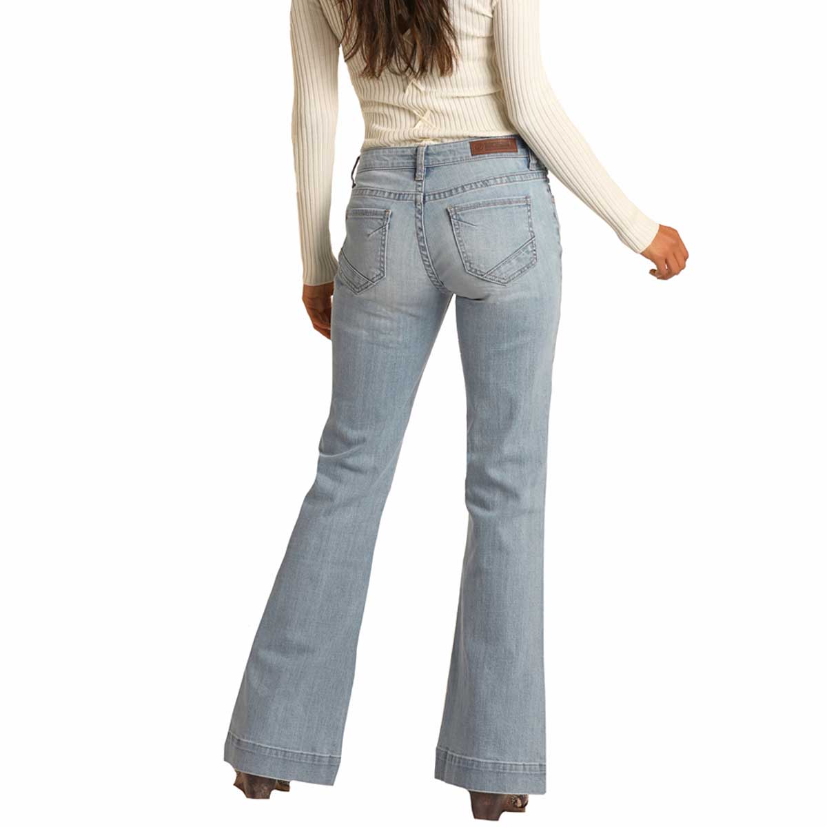 Mid rise Trouser Jeans stretch