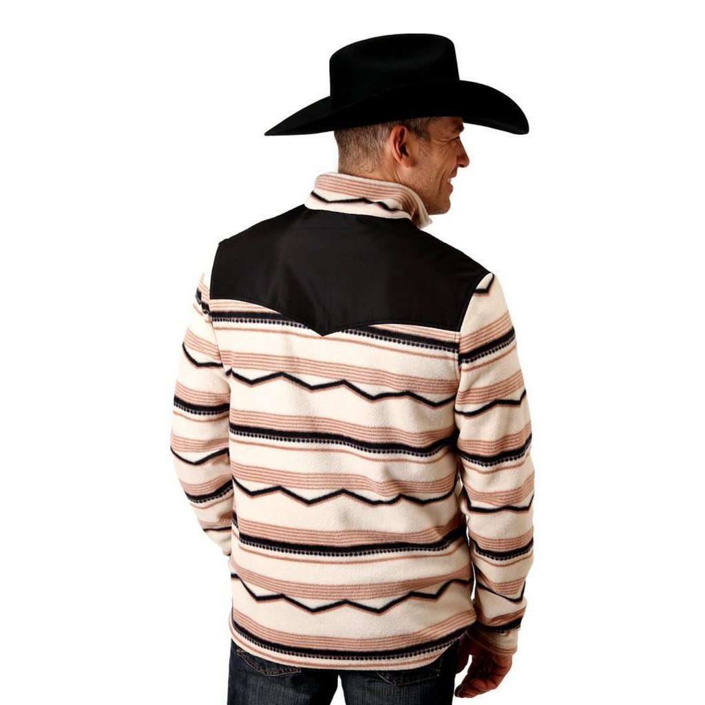 Roper Western Sweatshirt Mens Aztec Cream 03-097-0692-6168 