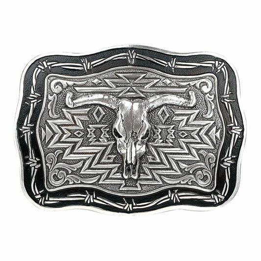 Aztec steer belt buckle