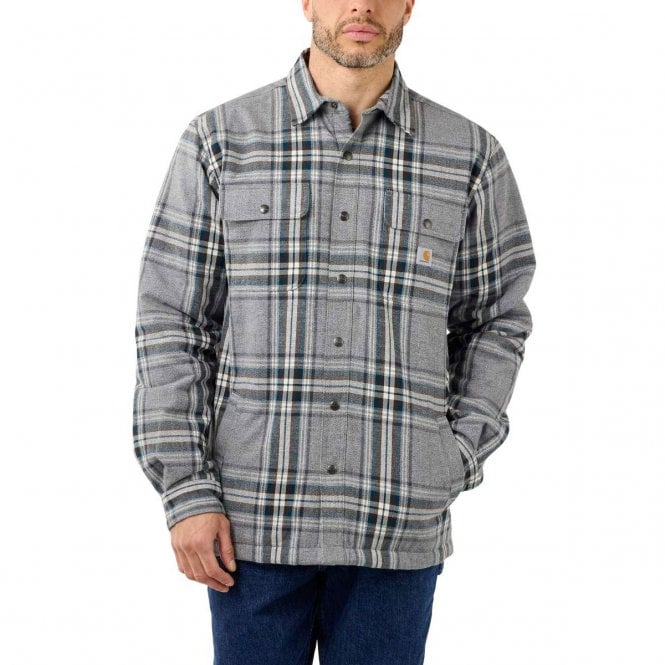 Carhartt Parker Relaxed Fit Flannel Sherpa-Lined Shirt Jac