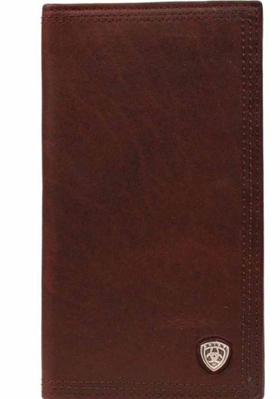 Ariat Men's Brown Leather Rodeo Wallet