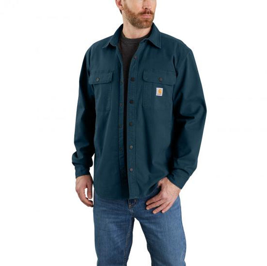 Carhartt Paul Rugged Flex Relaxed Fit Canvas Fleece-Lined Shirt Jac