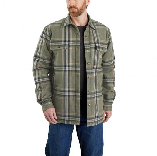 Carhartt Dylan Relaxed Fit Flannel Sherpa-Lined Shirt Jac