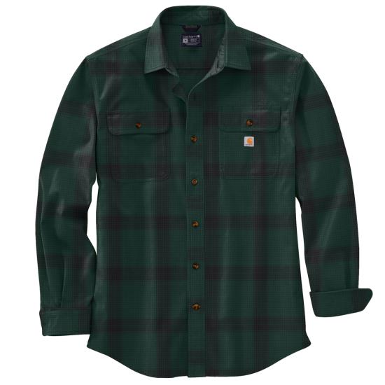 Carhartt North Woods Loose Fit Heavyweight Flannel Long-Sleeve Plaid