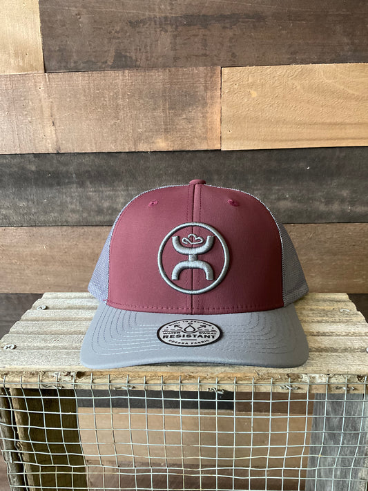 O-Classic Hooey Maroon/Gray Snapback