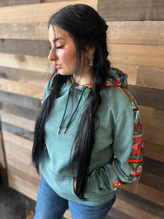 Final Sale ✨ Hooey Canyon Women's Teal hoodie