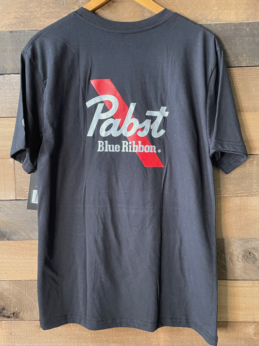 Final Sale ✨ Pabst Blue Ribbon Black Pocket T-Shirt