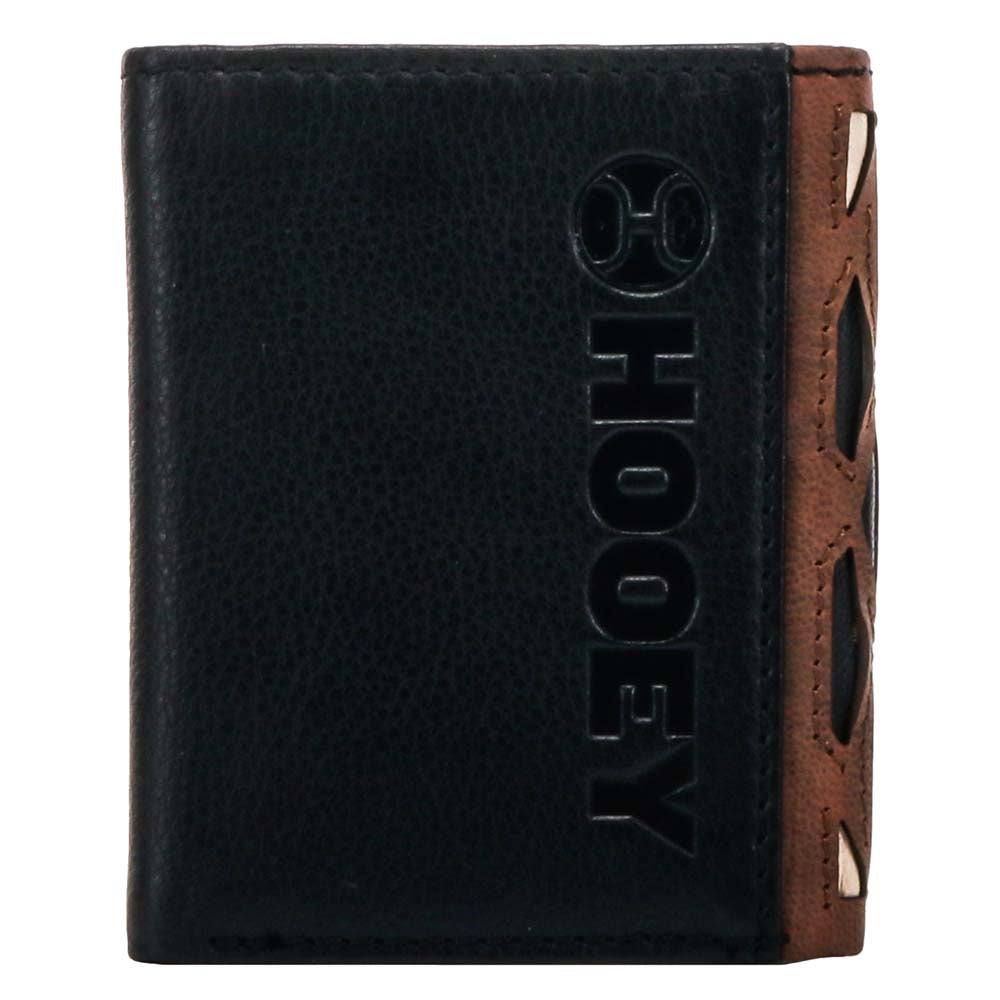 Hooey Chapawee trifold wallet brown red black and tan inlays  Edit alt text