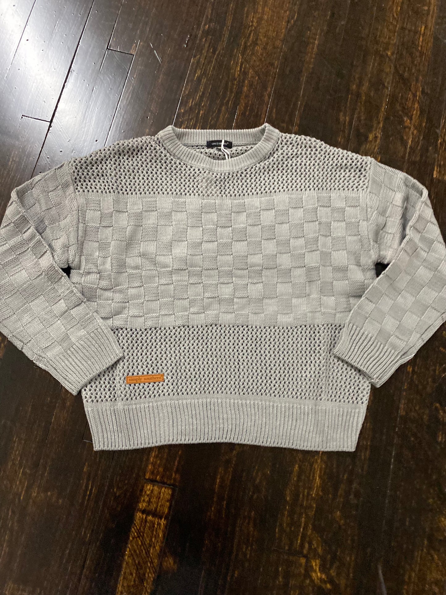 Final Sale  ✨Weave Gray Knit Sweater