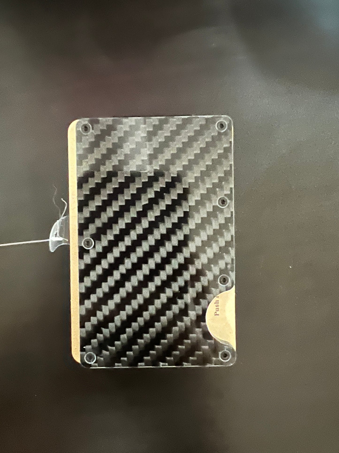 3D men's carbon fiber utility wallet