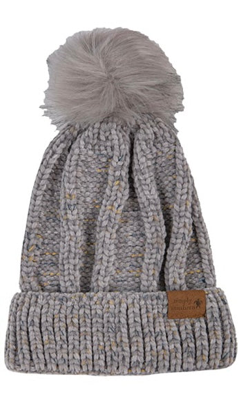 Chenille Puff Beanie Simply Southern