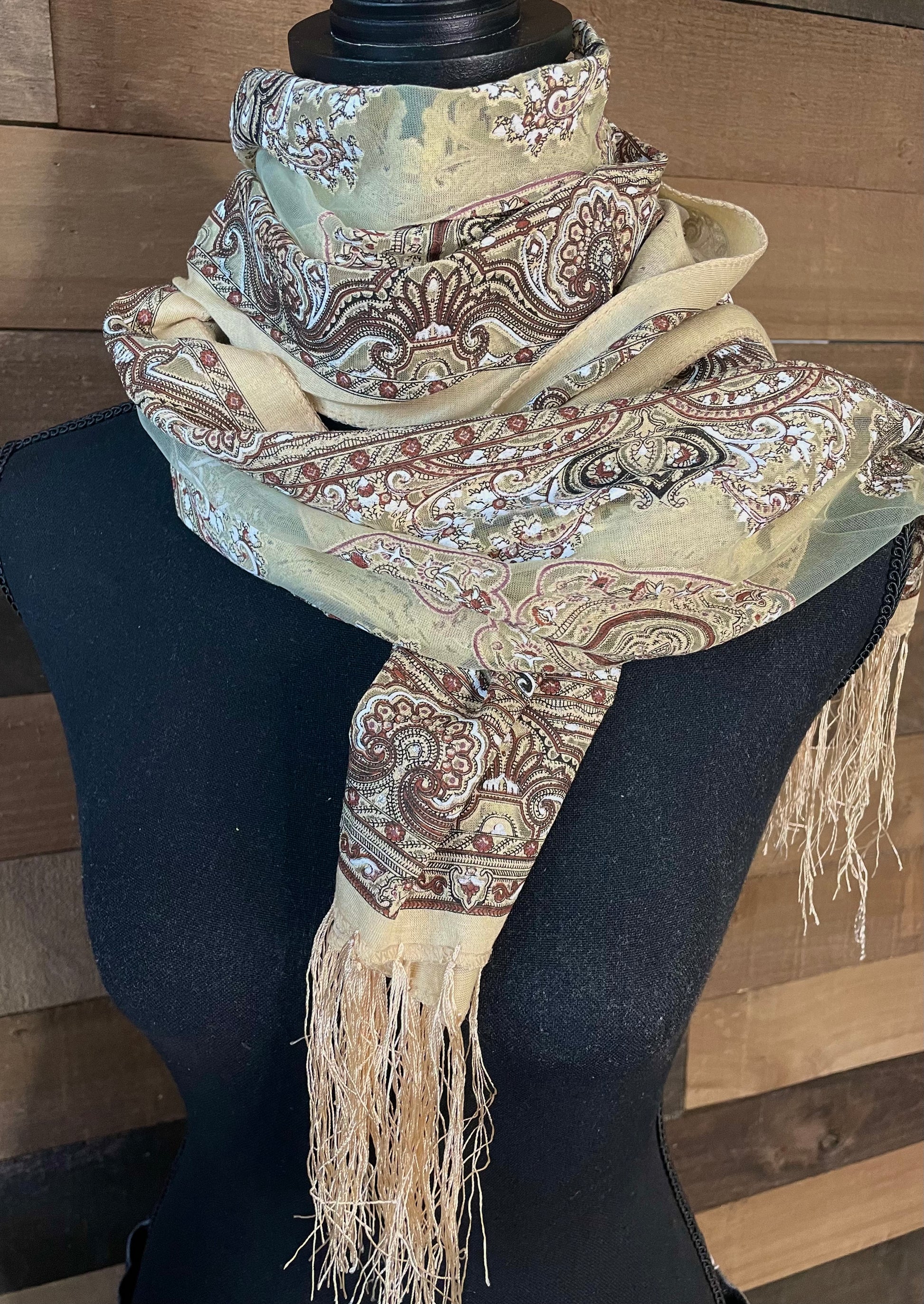 Tasha Polizzi Bandana Scarf Cream