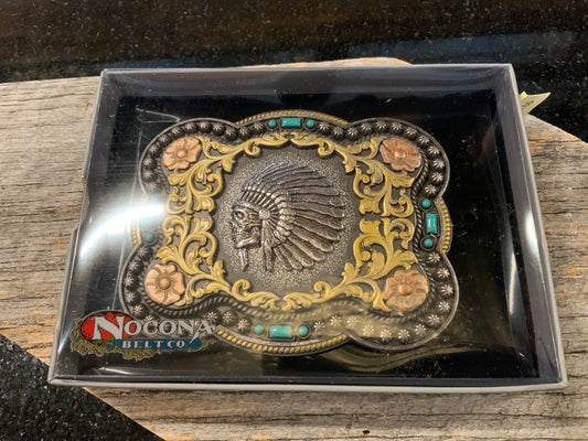 Nocona Native Skull Belt Buckle