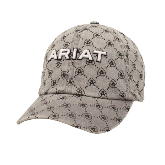 Ariat Ladies Grey Logo Ponyflo Hat