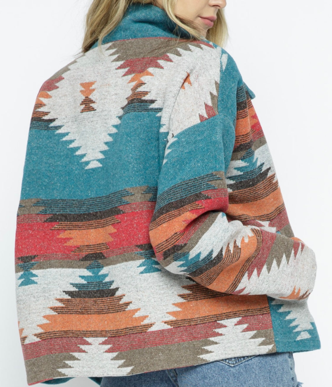 Out West Aztec shacket