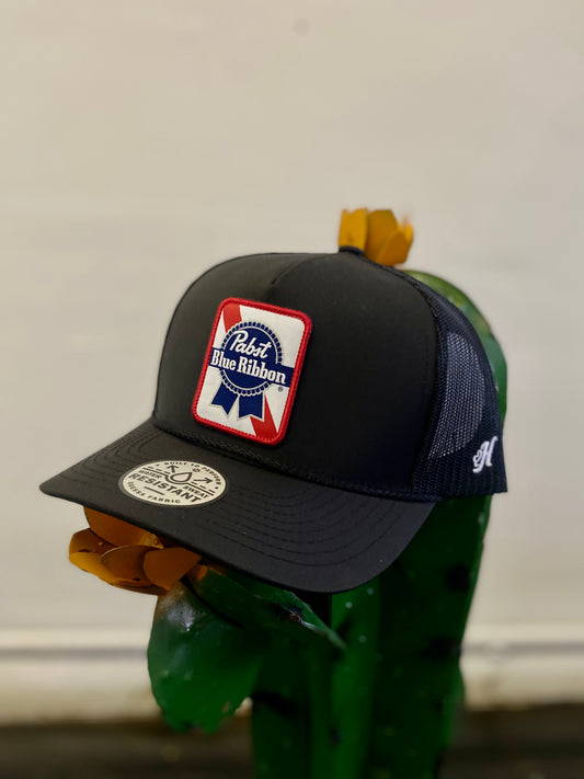 Hooey Pabst Blue Ribbon Black Trucker