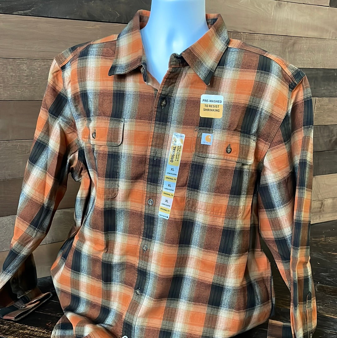 Almost Gone✨ Carhartt Flannel Long Sleeve Spice Plaid Shirt