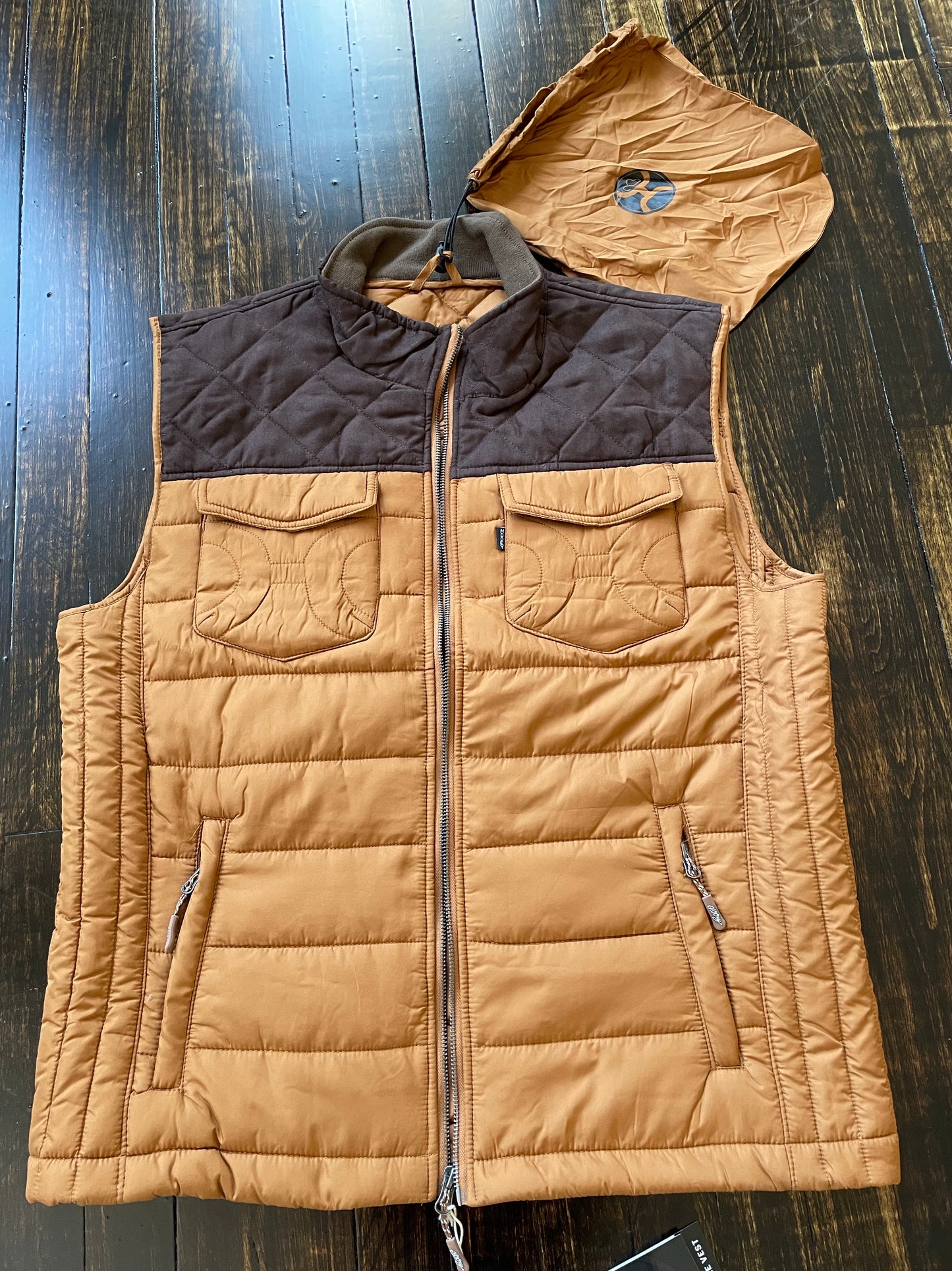 Final Sale ✨Hooey Packable Vest Tan