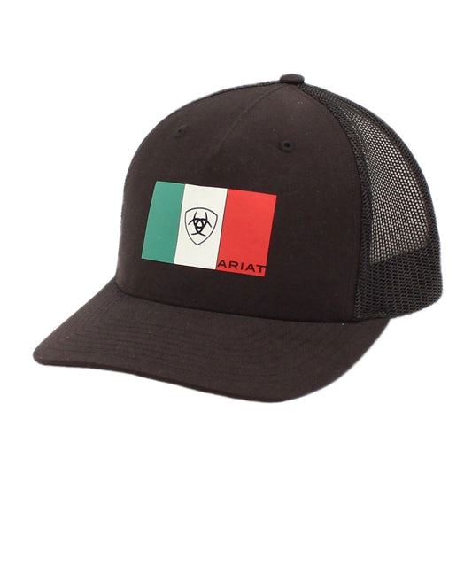 Ariat Black Mexican Flag SnapBack