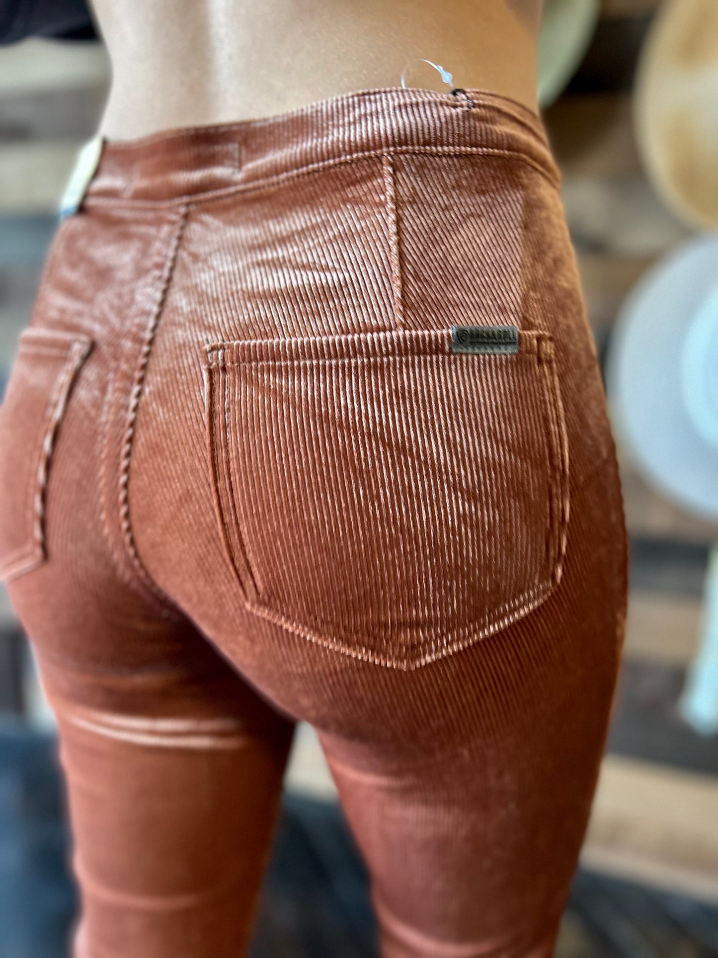 Final Sale ✨ Auburn Corduroy Extra Stretch  Bell Bottom