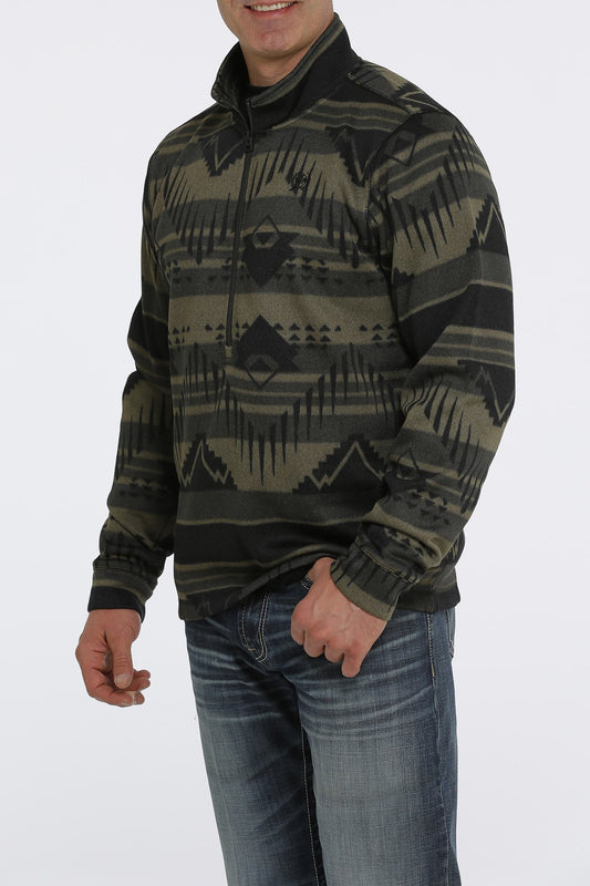 Olive Sweater Pullover Men's