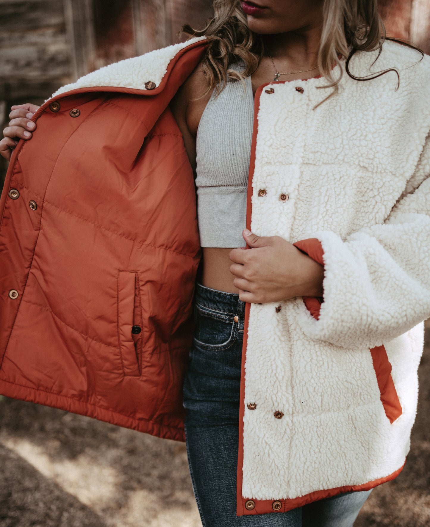 Wrangler Reversible Sherpa womens jacket