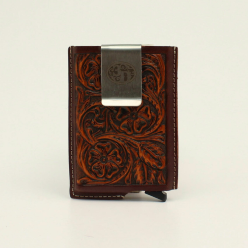 3D Men's Tooled Leather Utility Wallet